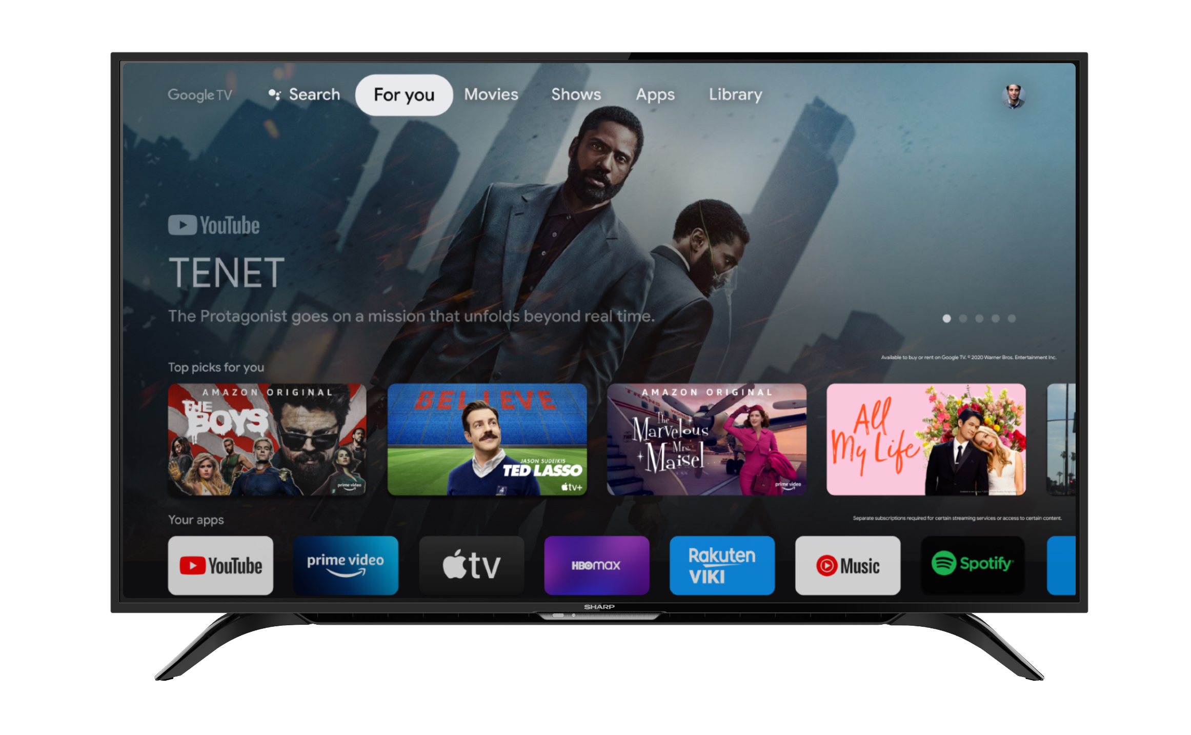 50 Inch Full-HD Google TV with Google Assistant 2T-C50EG1i | SHARP